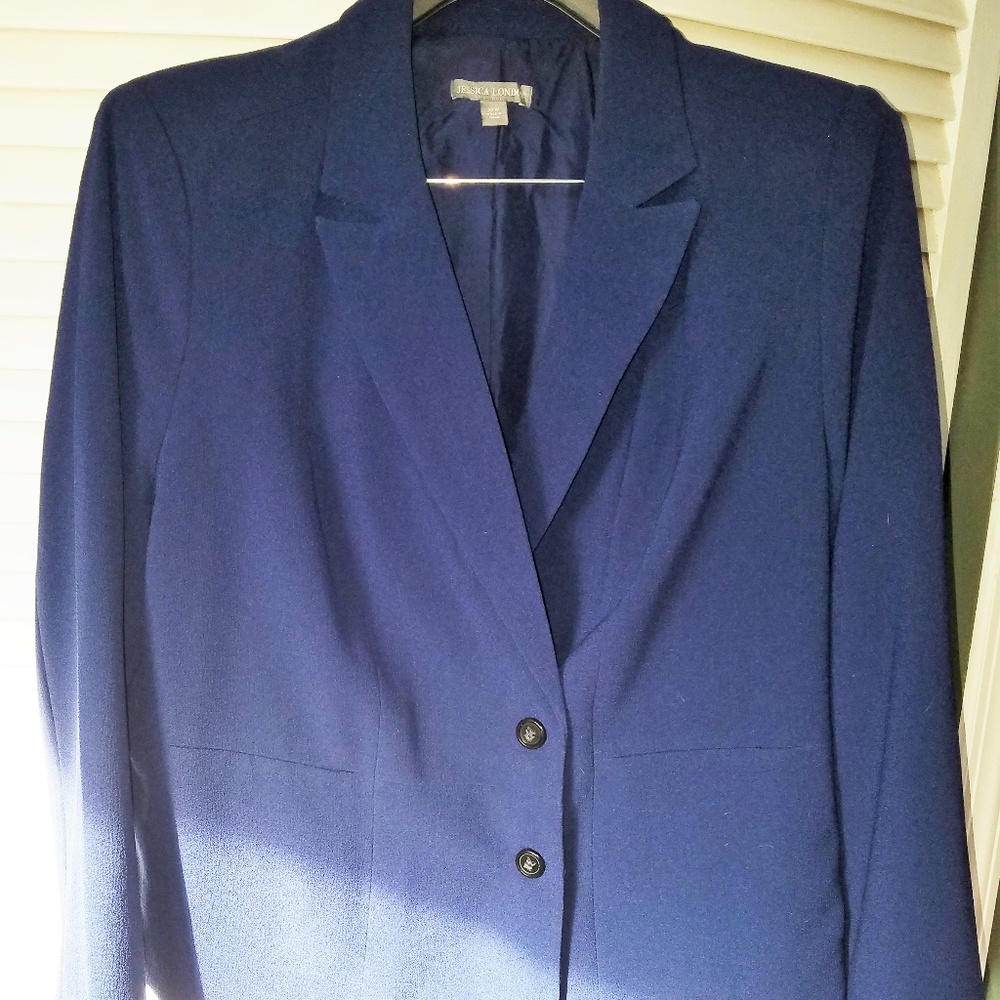 Navy Dress with Blazer